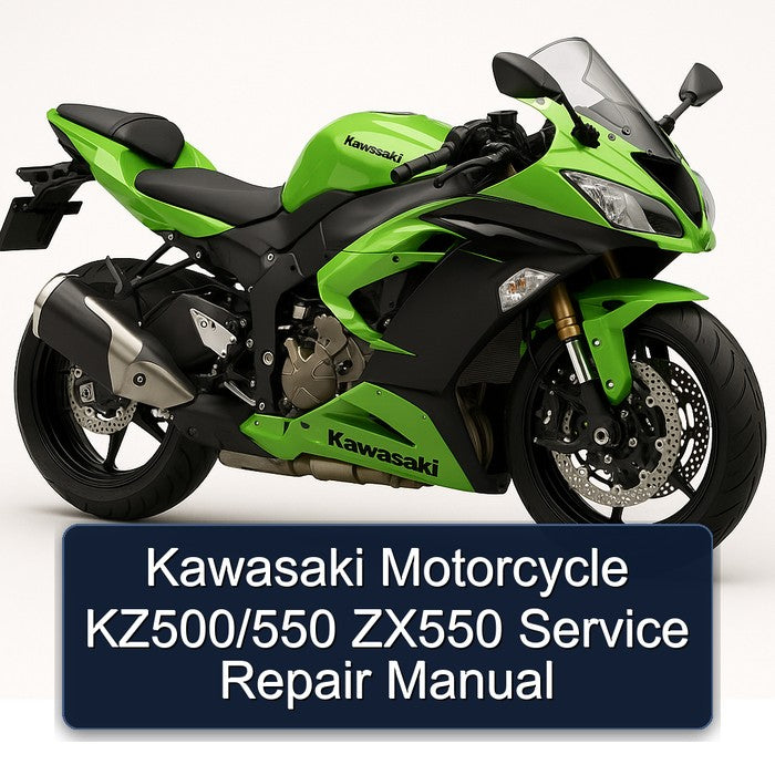 Kawasaki Motorcycle KZ500/550 ZX550 Service Repair Manual