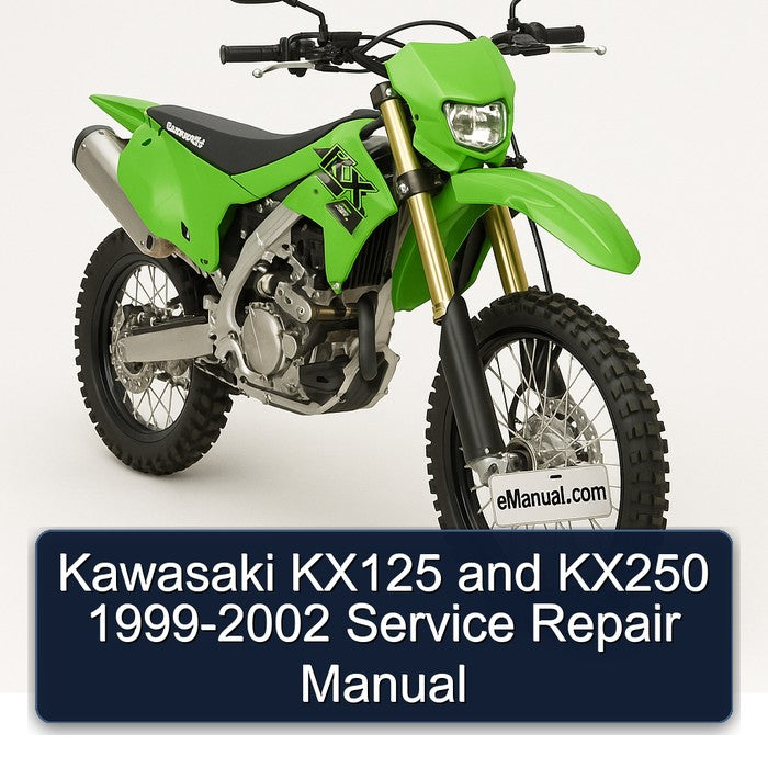 Kawasaki KX125 and KX250 1999-2002 Service Repair Manual
