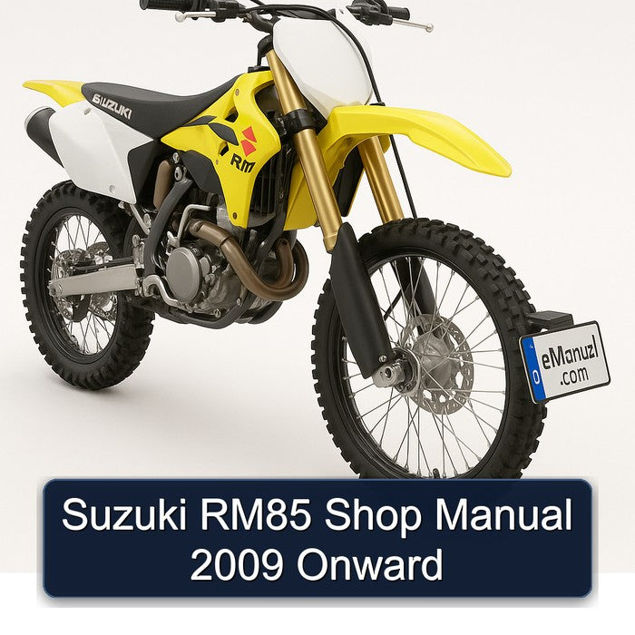 Suzuki RM85 Shop Manual 2009 Onward