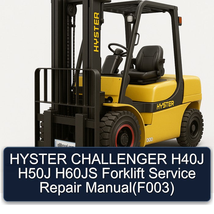 HYSTER CHALLENGER H40J H50J H60JS Forklift Service Repair Manual(F003)