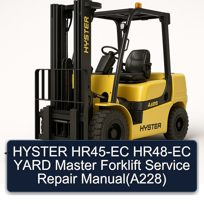 HYSTER HR45-EC HR48-EC YARD Master Forklift Service Repair Manual(A228)