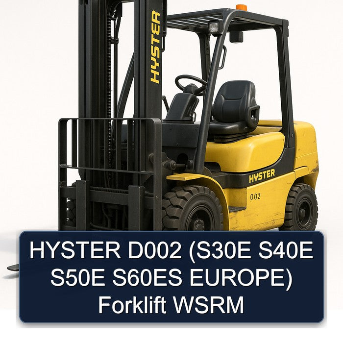 HYSTER D002 (S30E S40E S50E S60ES EUROPE) Forklift WSRM