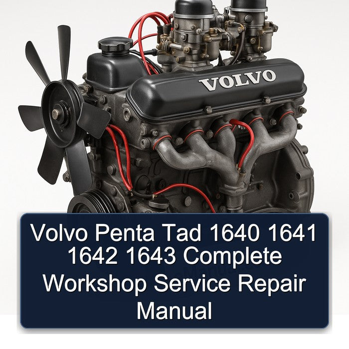 Volvo Penta Tad 1640 1641 1642 1643 Complete Workshop Service Repair Manual
