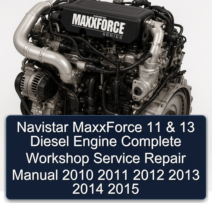 Navistar MaxxForce 11 & 13 Diesel Engine Complete Workshop Service Repair Manual 2010 2011 2012 2013 2014 2015