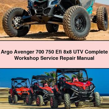 Argo Avenger 700 750 Efi 8x8 UTV Complete Workshop Service Repair Manual