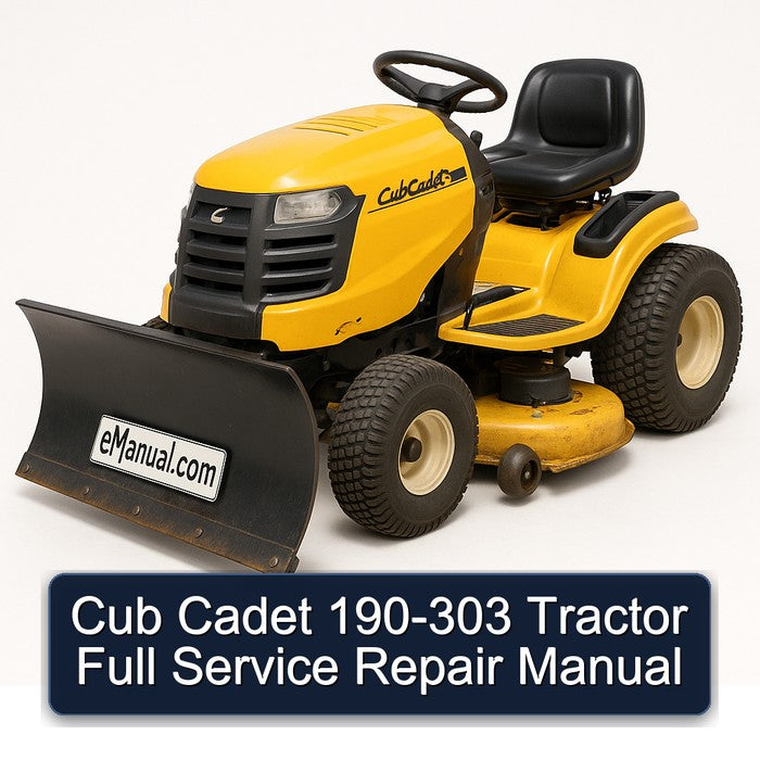 Cub Cadet 190-303 Tractor Full Service Repair Manual