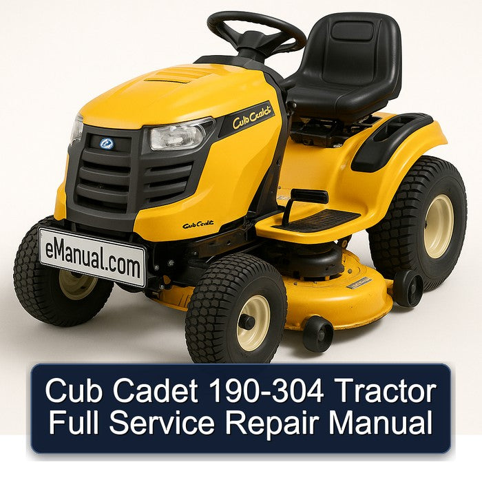 Cub Cadet 190-304 Tractor Full Service Repair Manual