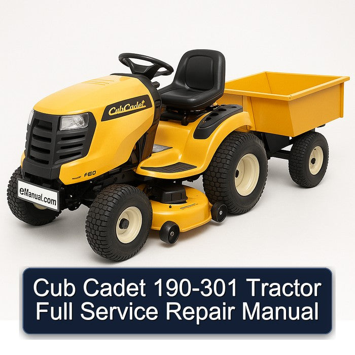 Cub Cadet 190-301 Tractor Full Service Repair Manual