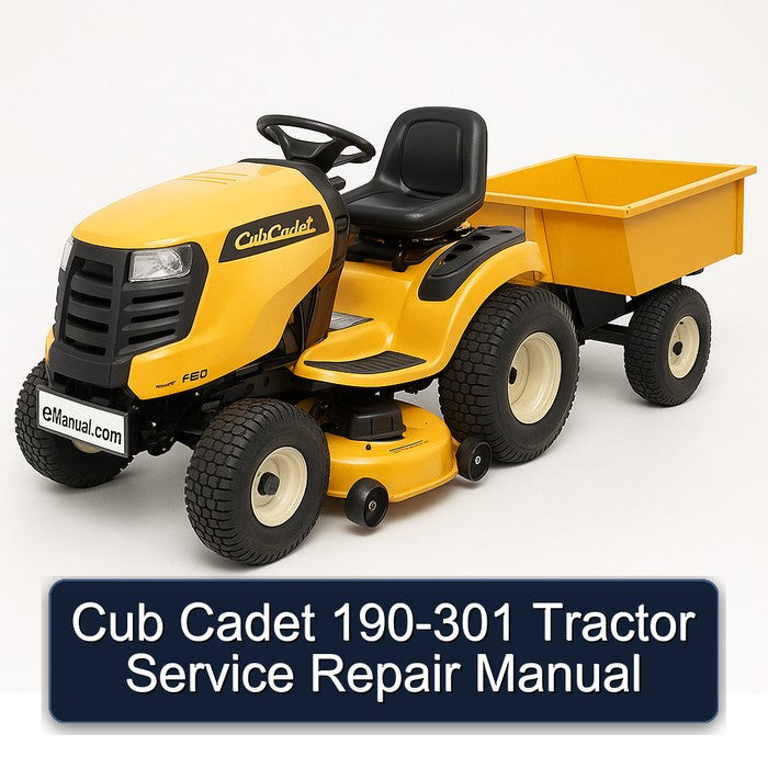 Cub Cadet 190-301 Tractor Service Repair Manual