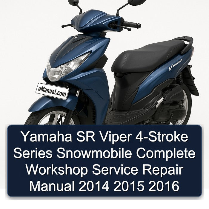 Yamaha SR Viper 4-Stroke Series Snowmobile Complete Workshop Service Repair Manual 2014 2015 2016