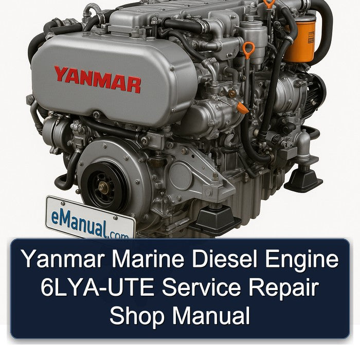 Yanmar Marine Diesel Engine 6LYA-UTE Service Repair Shop Manual