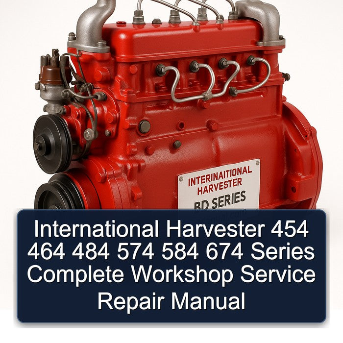 International Harvester 454 464 484 574 584 674 Series Complete Workshop Service Repair Manual