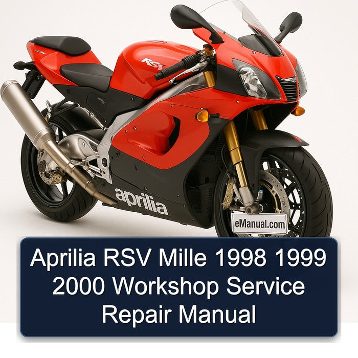 Aprilia RSV Mille 1998 1999 2000 Workshop Service Repair Manual