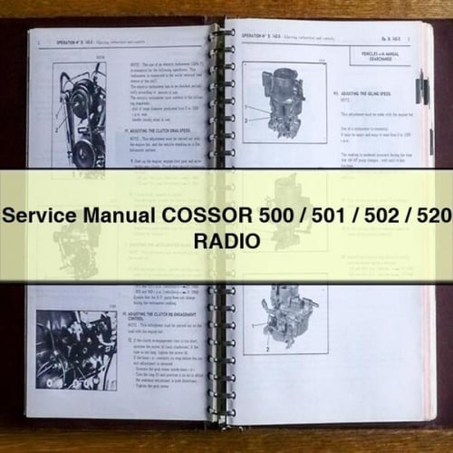 Service Manual COSSOR 500 / 501 / 502 / 520 RADIO