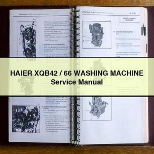 HAIER XQB42 / 66 WASHING MACHINE Service Manual