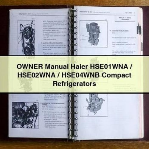 Owner Manual Haier HSE01WNA / HSE02WNA / HSE04WNB Compact Refrigerators