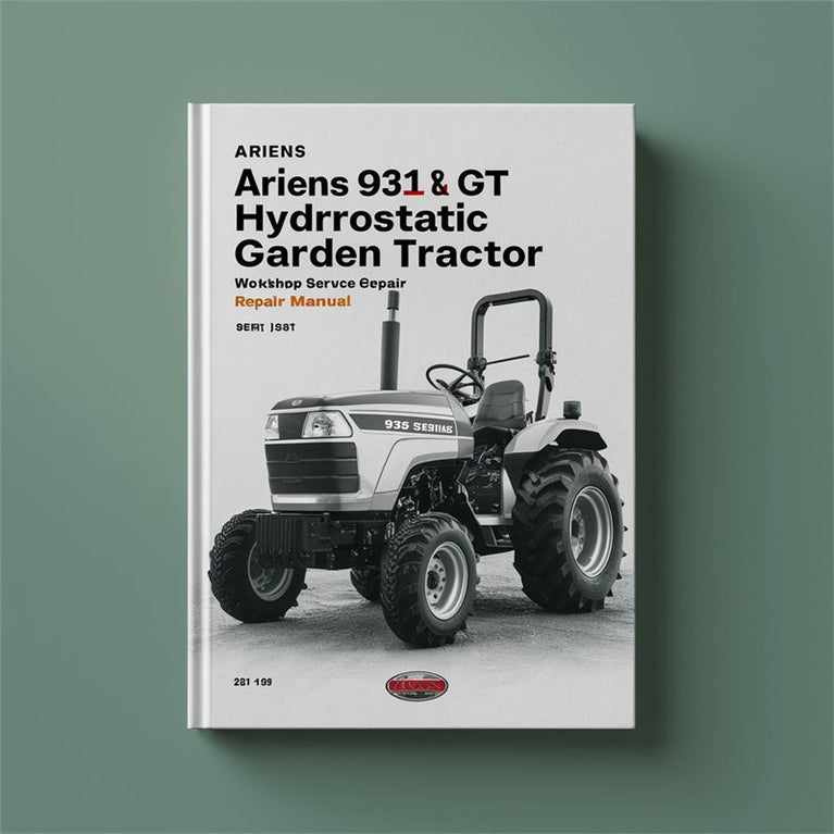 Ariens 931 Series GT Hydrostatic Garden Tractor Service Repair Workshop Manual PDF
