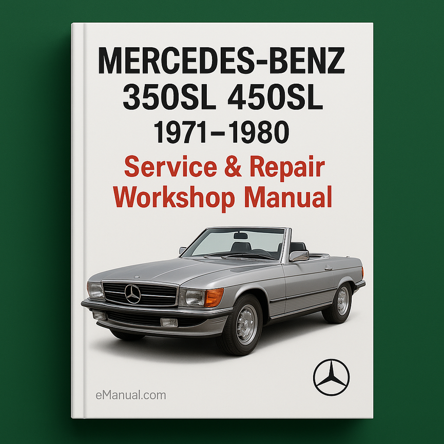 Manual de taller y reparación de Mercedes Benz 350SL 450SL 1971-1980
