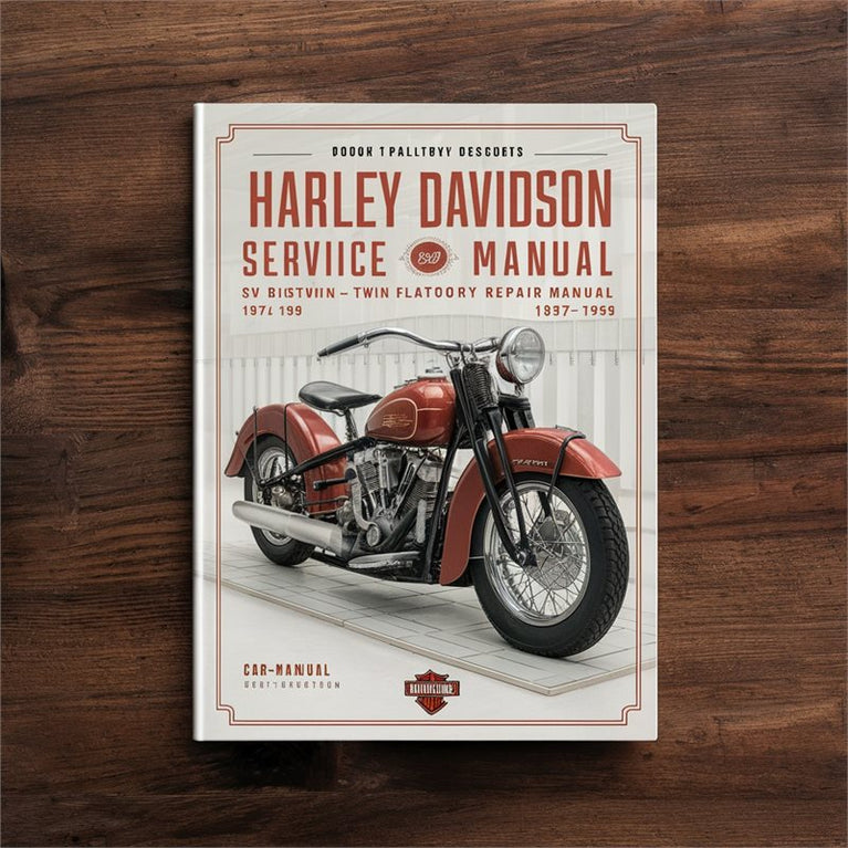 1959 Harley Davidson Servi Car SV Bigtwin V-TWIN Flathead 1937 Service Repair Workshop Manual PDF