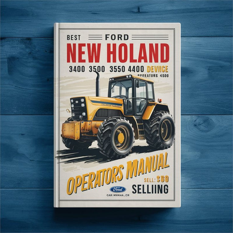 Best Ford New Holand 3400 3500 3550 4400 4500 Industrial Tractor Digger Operators Operator's Manual PDF