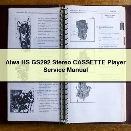 Aiwa HS GS292 Stereo CASSETTE Player Service Manual