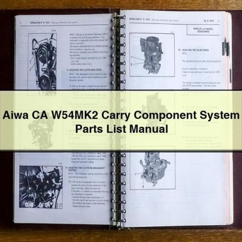 Aiwa CA W54MK2 Carry Component System Parts List Manual