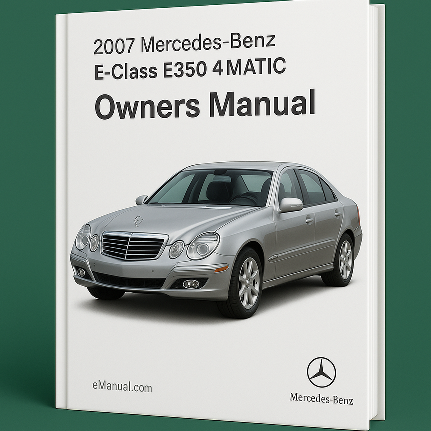 Manual del propietario del Mercedes-Benz Clase E E350 4matic 2007