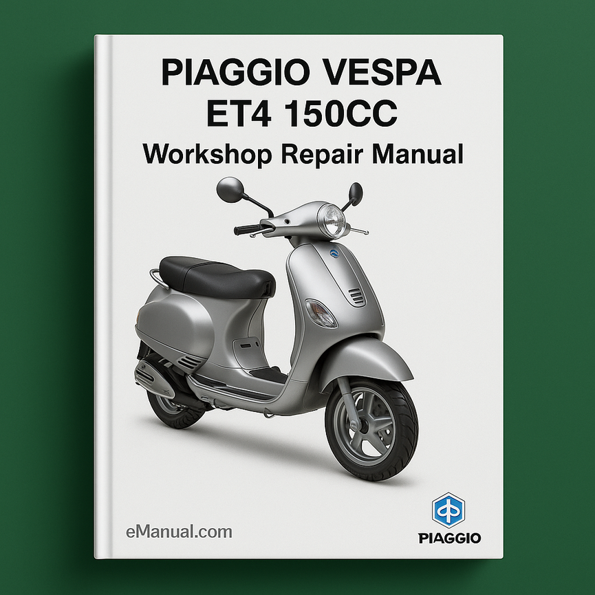 Manual de reparación de taller PIAGGIO VESPA ET4 150CC Todos los modelos cubiertos