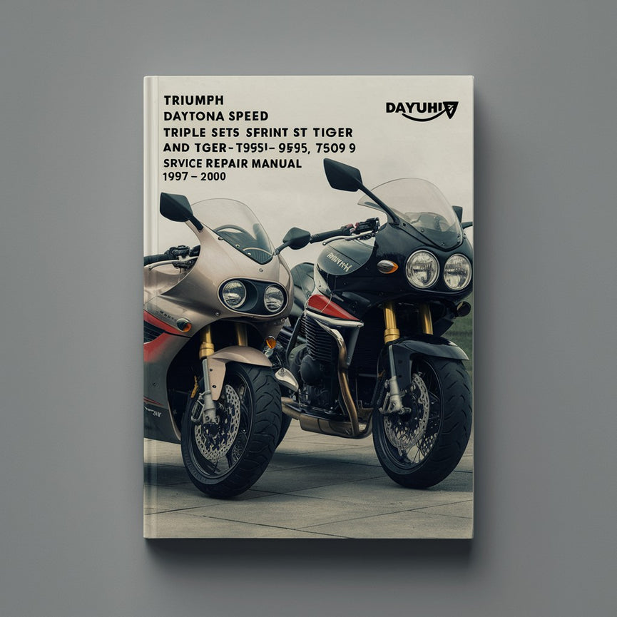 Triumph Daytona Speed Triple Sprint ST RS und Tiger T595 955i 955 T509 885 Service-Reparaturhandbuch 1997-2000