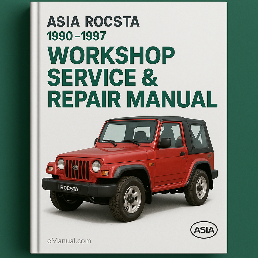 Manual de servicio y reparación del taller de Asia Rocsta 1990-1997