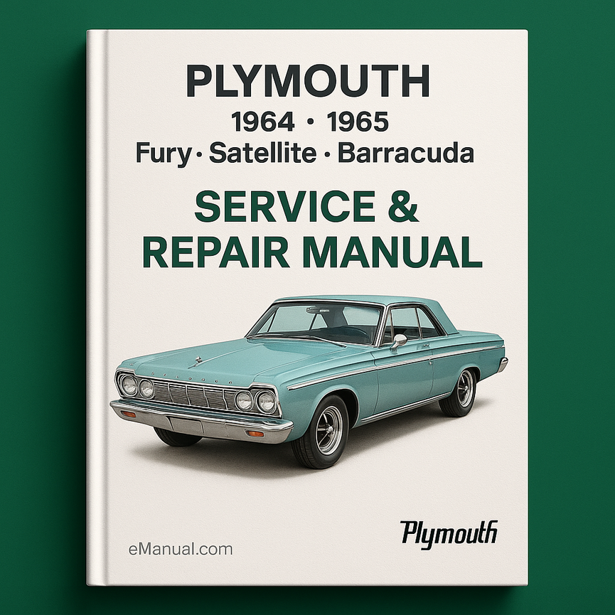 Manual de servicio y reparación de Plymouth Fury Satellite Barracuda 1964 1965