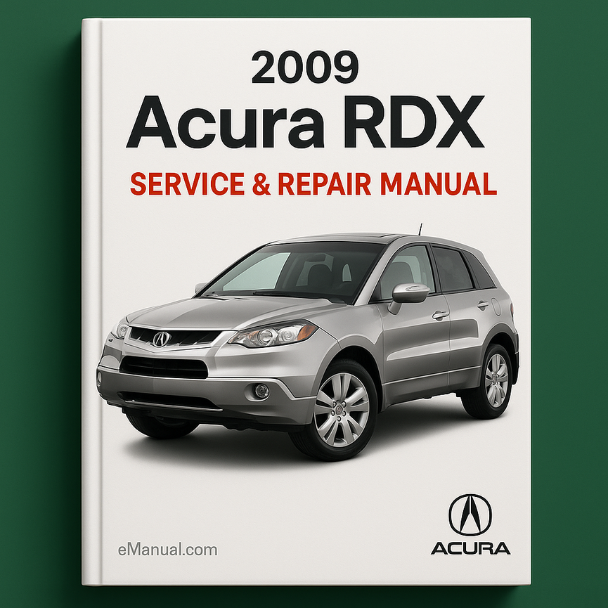 Manual de servicio y reparación del Acura RDX 2009