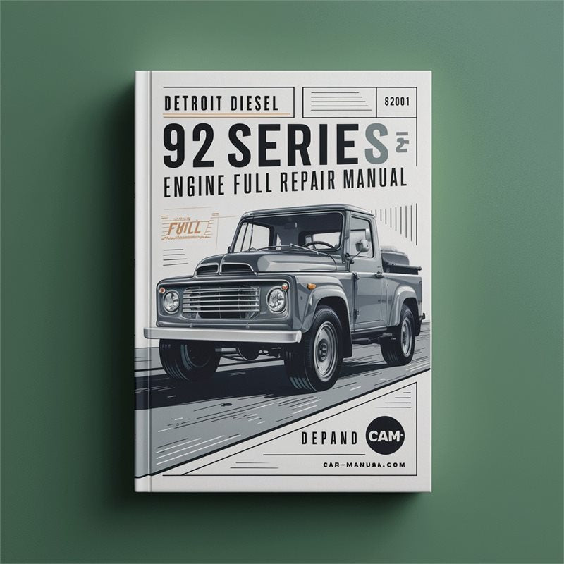 Detroit Diesel 92 Series 6v92 8v92 Engine Service Repair Workshop Manual PDF