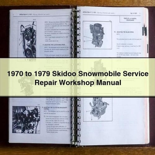 1970 to 1979 Skidoo Snowmobile Service Repair Workshop Manual