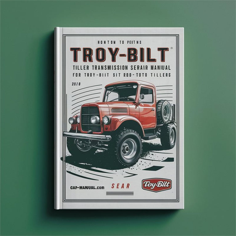 Troy-Bilt Tiller Transmission Service Repair Manual for Troy Bilt Roto Tillers PDF