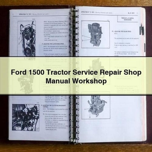 Ford 1500 Tractor Service Repair Shop Manual Workshop