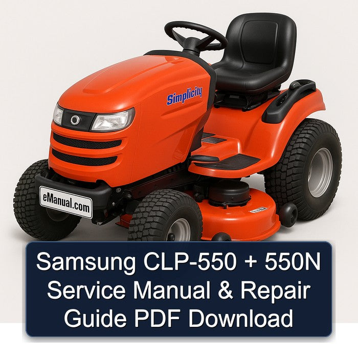 Samsung CLP-550 550N Service Repair Workshop Manual PDF