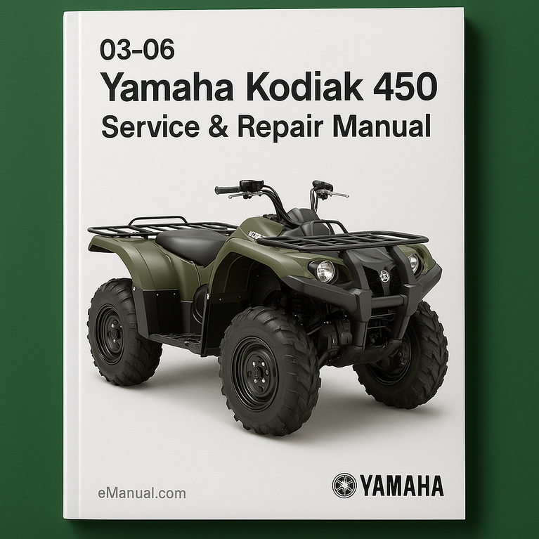 03-06 Yamaha Kodiak 450 Service Repair Manual 04 05