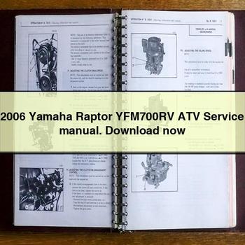 2006 Yamaha Raptor YFM700RV ATV Service Repair Manual. now