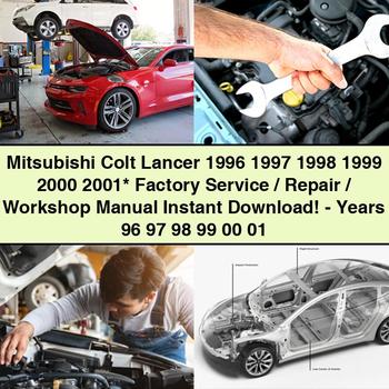 Mitsubishi Colt Lancer 1996 1997 1998 1999 2000 2001 Werkswartungs-/Reparatur-/Werkstatthandbuch - Baujahre 96 97 98 99 00 01