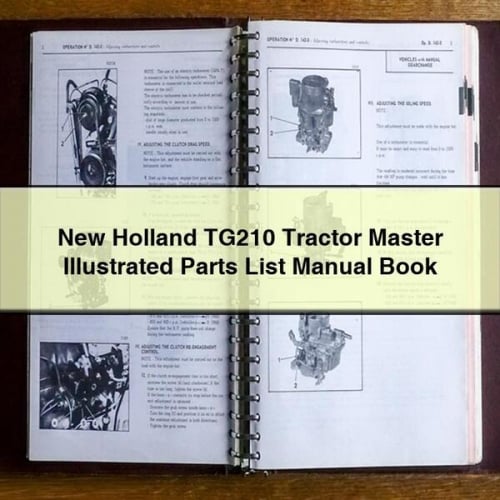 NEW Holland TG210 Tractor MASTER ILLUSTRATED Parts List Manual BOOK