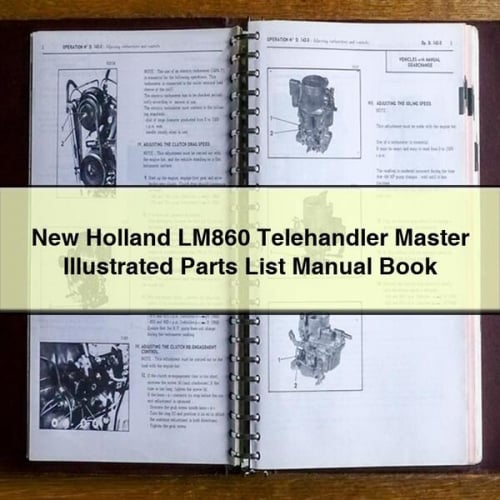 NEW Holland LM860 TELEHAndLER MASTER ILLUSTRATED Parts List Manual BOOK