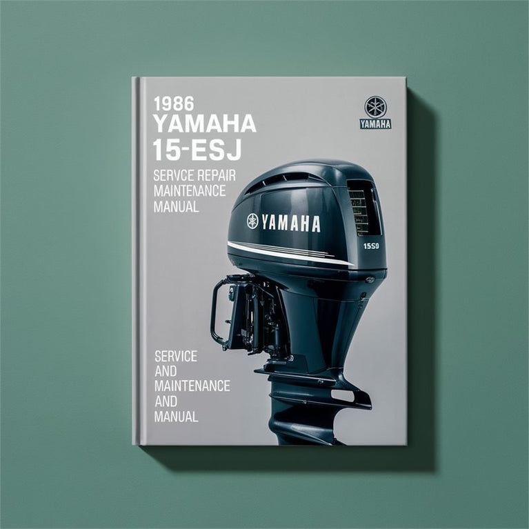 1986 Yamaha 15ESJ Outboard Service Repair Workshop Manual PDF