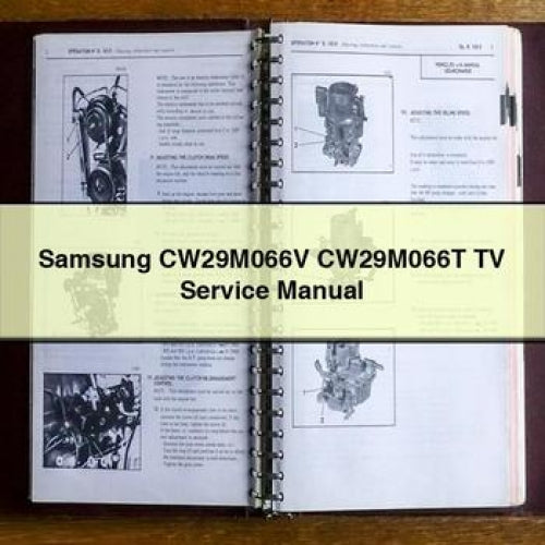 Samsung Cw29m066v Cw29m066t TV Service Repair Workshop Manual PDF