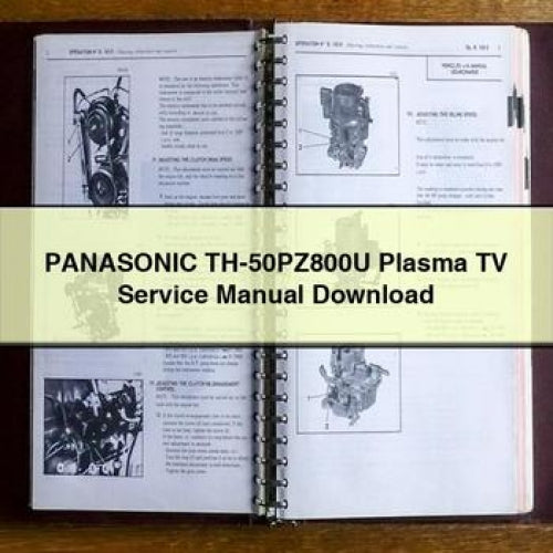 Panasonic Th-50pz800u Plasma TV Service Repair Workshop Manual PDF
