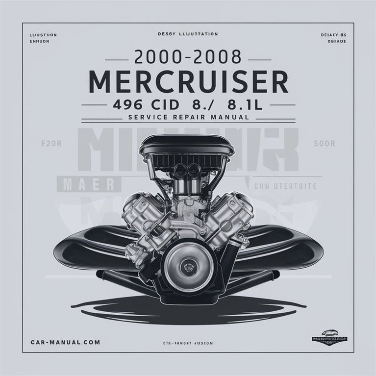 2000-2008 Mercruiser 496 Cid/8.1l Engine Service Repair Workshop Manual PDF