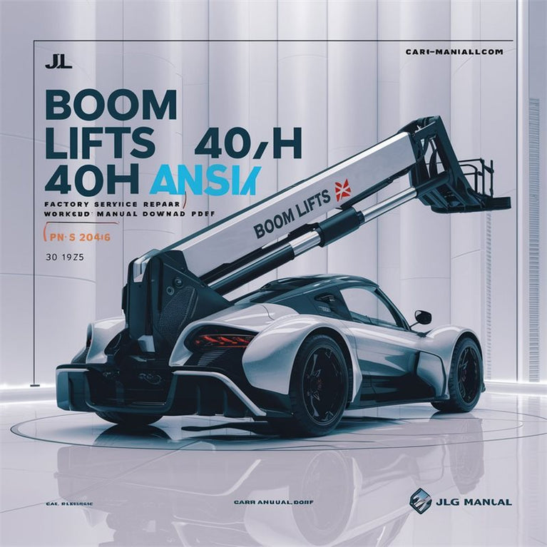 JLG Boom Lifts 40H 40H+6 ANSI Factory Service/Repair/ Workshop Manual (P/N: 3120240)