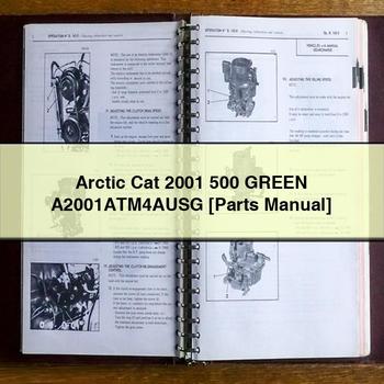 Arctic Cat 2001 500 GREEN A2001ATM4AUSG Parts Manual