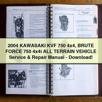 2004 KAWASAKI KVF 750 4x4 BRUTE FORCE 750 4x4i All TERRAIN VEHICLE Service Repair Manual-PDF