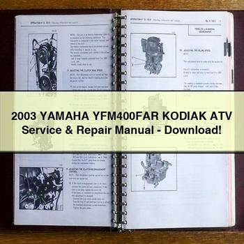 2003 Yamaha YFM400FAR KODIAK ATV Service Repair Manual-PDF